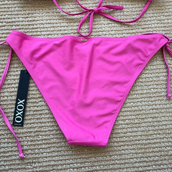 ❌ SOLD XOXO Womens Pink Guava Size XL 2pc Bikini Style XS242 Y2K NWT - Picture 7 of 9